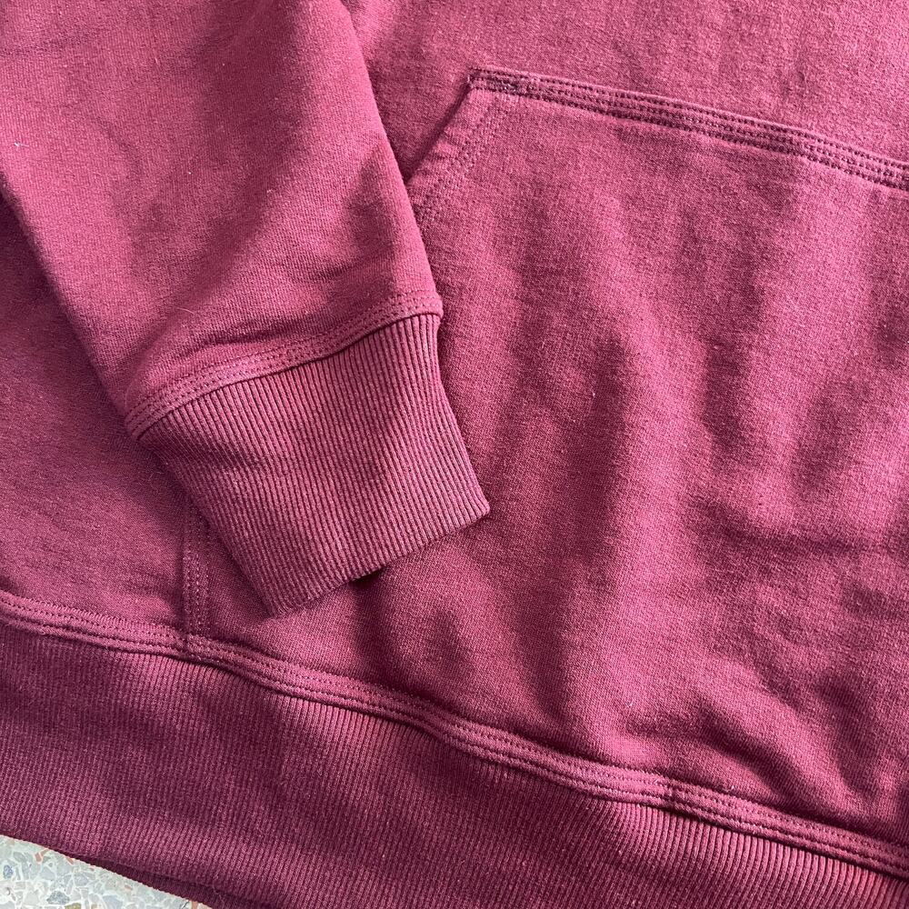 Champion Reverse Weave Hoodie Burgundy Men’s Large Pullover - Picture 12 of 12